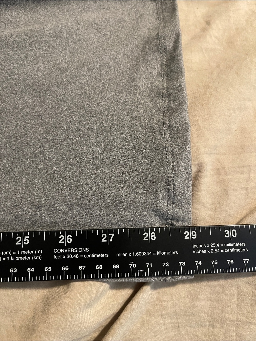 Fold-Over High Waist Pants Womens M Gray Flare Athleisure Minimalist Yoga Pants - Picture 8 of 9